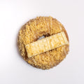 White chocolate ganache filled donut