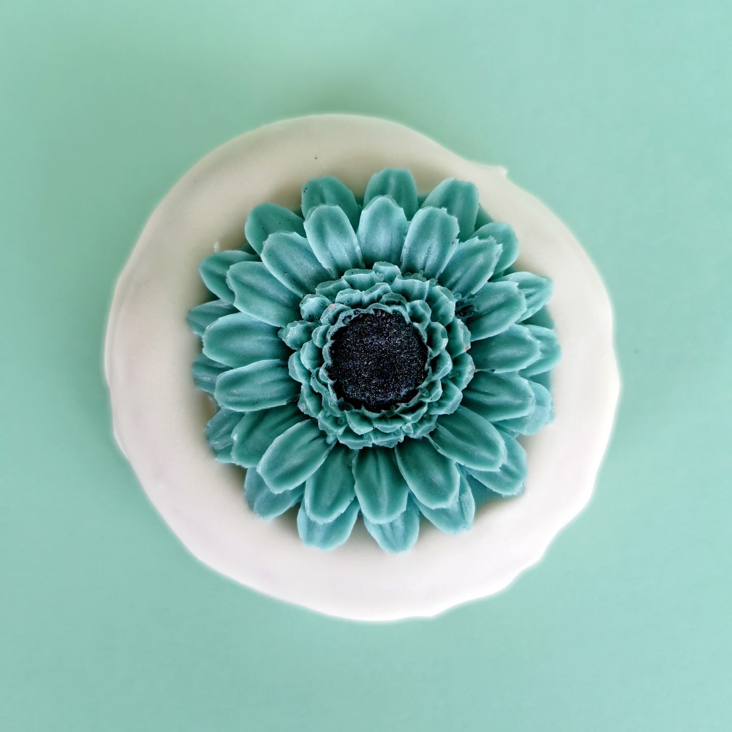 Mother's Day blue flower donut