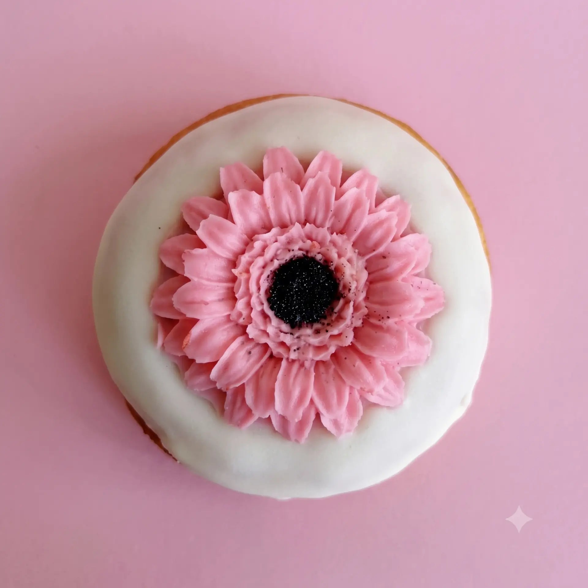 Mother's Day pink flower donut