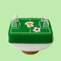 Soccer field ice cream cake